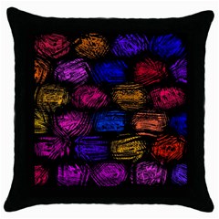 Pattern Background Structure Pink Throw Pillow Case (black) by Pakrebo