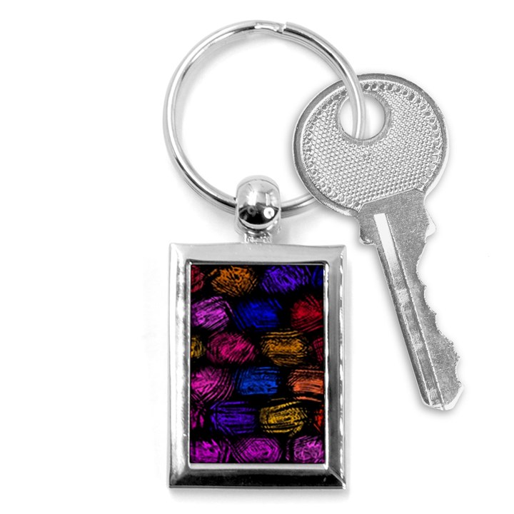 Pattern Background Structure Pink Key Chains (Rectangle) 