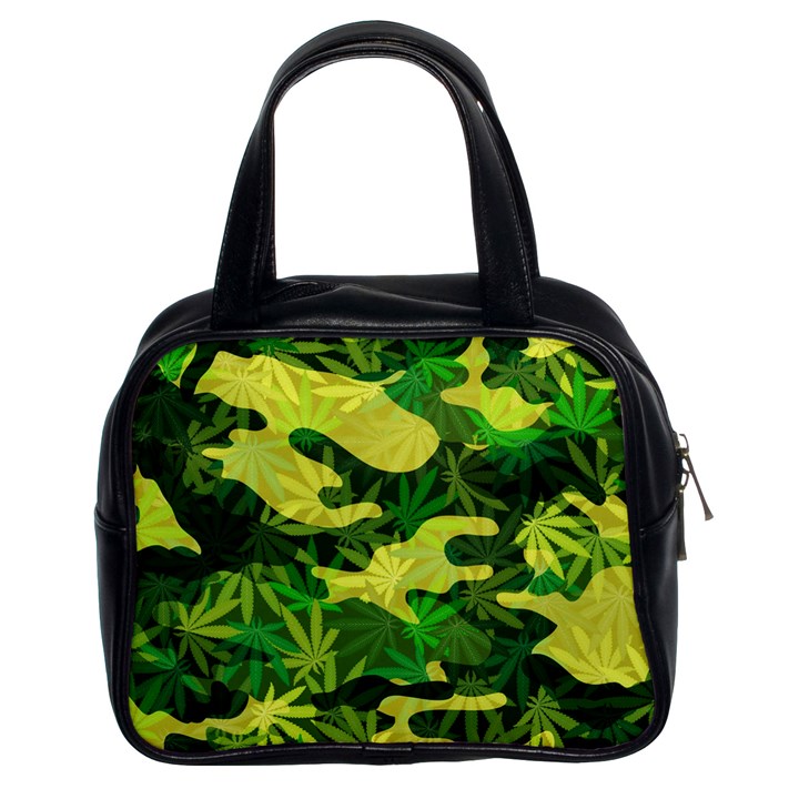 Marijuana Camouflage Cannabis Drug Classic Handbag (Two Sides)