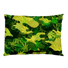 Marijuana Camouflage Cannabis Drug Pillow Case by Pakrebo