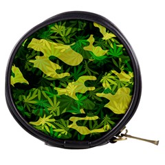 Marijuana Camouflage Cannabis Drug Mini Makeup Bag by Pakrebo