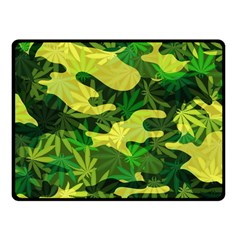 Marijuana Camouflage Cannabis Drug Fleece Blanket (small) by Pakrebo