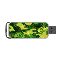 Marijuana Camouflage Cannabis Drug Portable Usb Flash (one Side) by Pakrebo