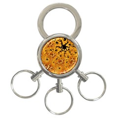 Fractal Pattern Spiral 3-ring Key Chains by Pakrebo