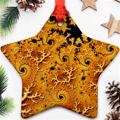 Fractal Pattern Spiral Star Ornament (two Sides) by Pakrebo