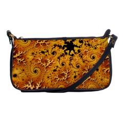 Fractal Pattern Spiral Shoulder Clutch Bag by Pakrebo