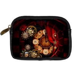 Steampunk, Wonderful Clockswork Digital Camera Leather Case by FantasyWorld7