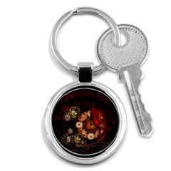 Steampunk, Wonderful Clockswork Key Chains (round)  by FantasyWorld7