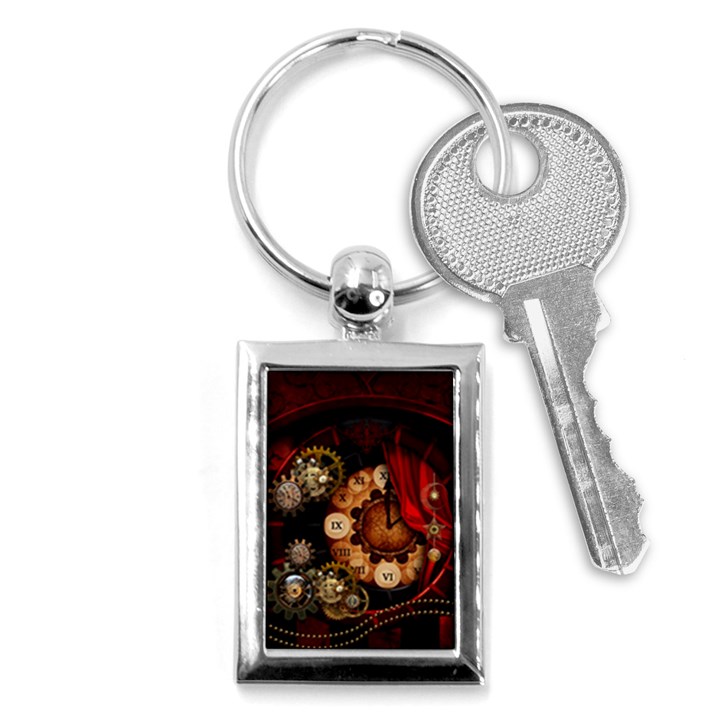 Steampunk, Wonderful Clockswork Key Chains (Rectangle) 