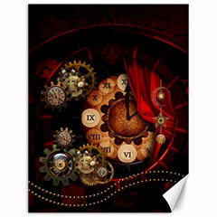 Steampunk, Wonderful Clockswork Canvas 12  X 16  by FantasyWorld7