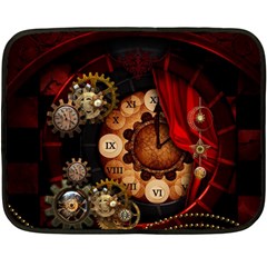 Steampunk, Wonderful Clockswork Fleece Blanket (mini) by FantasyWorld7