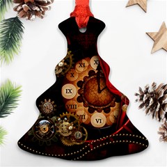 Steampunk, Wonderful Clockswork Christmas Tree Ornament (two Sides) by FantasyWorld7