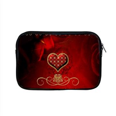 Wonderful Heart With Roses Apple Macbook Pro 15  Zipper Case by FantasyWorld7