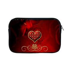 Wonderful Heart With Roses Apple Ipad Mini Zipper Cases