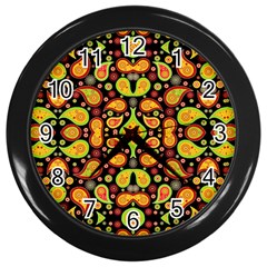 Ml 5-4 Wall Clock (black) by ArtworkByPatrick