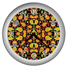 Ml 5-4 Wall Clock (silver) by ArtworkByPatrick