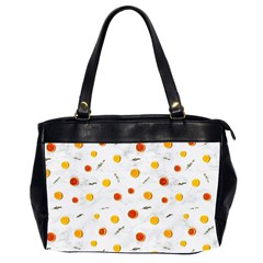 Citrus Thyme Oversize Office Handbag (2 Sides) by WensdaiAmbrose