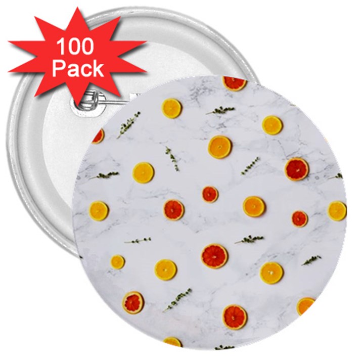 Citrus Thyme 3  Buttons (100 pack) 