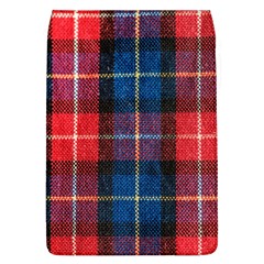 Blue & Red Plaid Removable Flap Cover (l) by WensdaiAmbrose