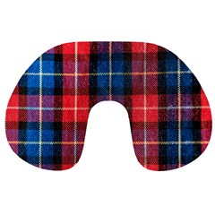 Blue & Red Plaid Travel Neck Pillows by WensdaiAmbrose