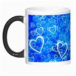 Valentine Heart Love Blue Morph Mugs Left