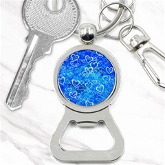 Valentine Heart Love Blue Bottle Opener Key Chains by Mariart