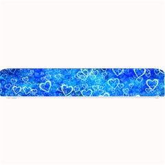 Valentine Heart Love Blue Small Bar Mats by Mariart