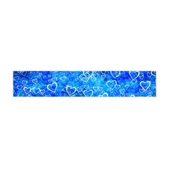 Valentine Heart Love Blue Flano Scarf (mini) by Mariart