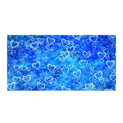 Valentine Heart Love Blue Satin Wrap by Mariart