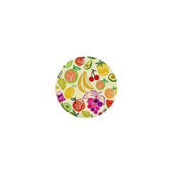 Seamless Pattern Fruit 1  Mini Buttons by Mariart