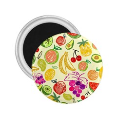 Seamless Pattern Fruit 2 25  Magnets by Mariart