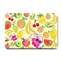 Seamless Pattern Fruit Small Doormat  by Mariart