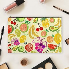 Seamless Pattern Fruit Cosmetic Bag (large) by Mariart