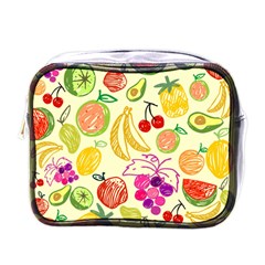 Seamless Pattern Fruit Mini Toiletries Bag (one Side) by Mariart