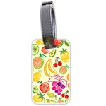 Seamless Pattern Fruit Luggage Tags (Two Sides) Back