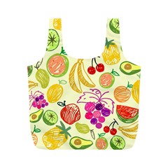 Seamless Pattern Fruit Full Print Recycle Bag (m) by Mariart