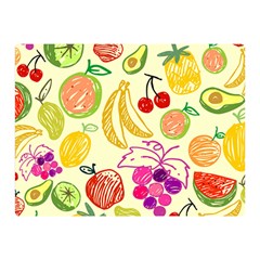 Seamless Pattern Fruit Double Sided Flano Blanket (mini)  by Mariart