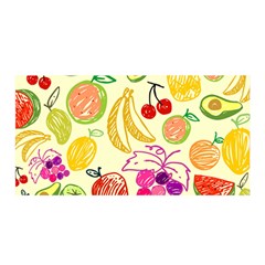 Seamless Pattern Fruit Satin Wrap by Mariart