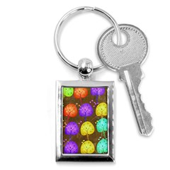 Textured Grunge Background Pattern Key Chains (rectangle)  by Mariart