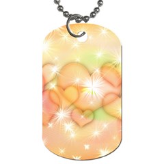 Valentine Heart Love Pink Dog Tag (One Side)