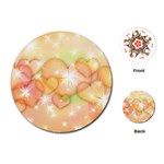 Valentine Heart Love Pink Playing Cards (Round) Front