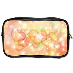 Valentine Heart Love Pink Toiletries Bag (One Side)