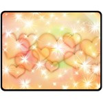 Valentine Heart Love Pink Double Sided Fleece Blanket (Medium)  58.8 x47.4  Blanket Front