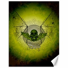 Awesome Creepy Skull With Wings Canvas 12  X 16  by FantasyWorld7