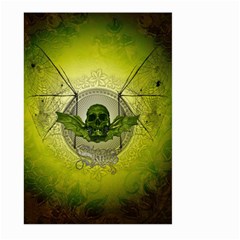 Awesome Creepy Skull With Wings Large Garden Flag (two Sides) by FantasyWorld7