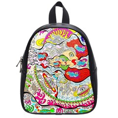 Supersonic Pyramid Protector Angels School Bag (small) by chellerayartisans