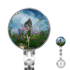 Cute Little Fairy Stainless Steel Nurses Watch by FantasyWorld7