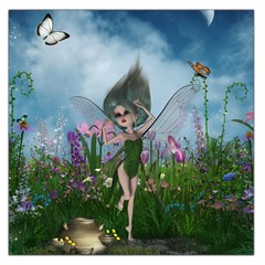 Cute Little Fairy Large Satin Scarf (square) by FantasyWorld7