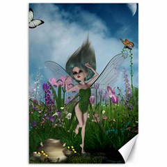 Cute Little Fairy Canvas 12  X 18  by FantasyWorld7