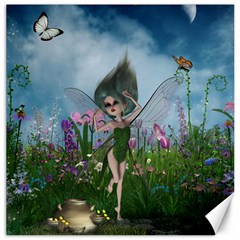 Cute Little Fairy Canvas 20  X 20  by FantasyWorld7